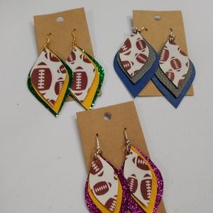 Football earrings
